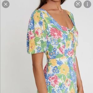 NWT Faithfull the Brand Gabriela Midi Dress. Sz. S